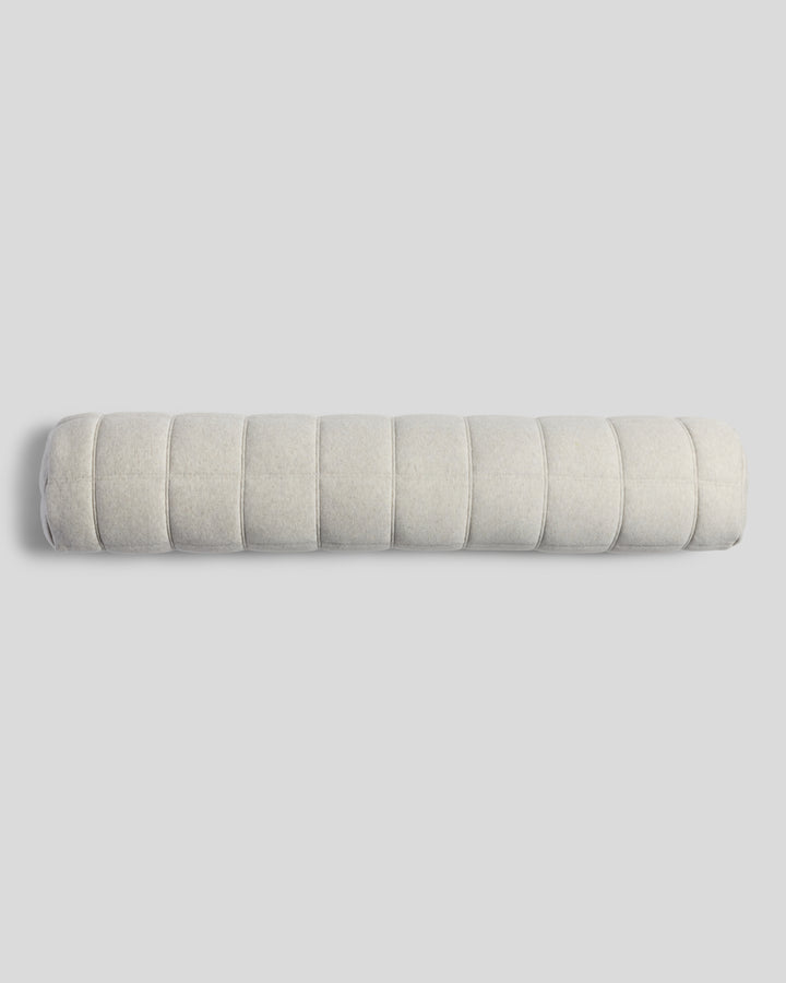 Linen Tencel Jersey Bolster Pillow Cover - FINAL SALE (Heathered Oatmeal)